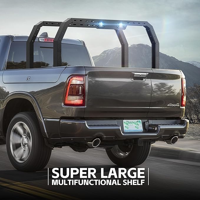 Overland Bed Racks Truck Cargo Carrier Compatible for Tacoma, Silverado & Sierra & Ram 1500, Colorado & Canyon, F150 & Ranger, Tundra, Gladiator JT, Nissan Frontier & Titan