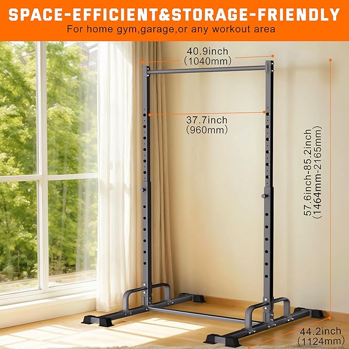 Pull Up Station, Adjustable Pull Up Bar Free Standing Power Racks, Multifunctional Heavy Duty Steel Pull Up Tower, For 2×2" with 1″ Hole Size Squat Rack Accessories, Support 600 LBS Capacity