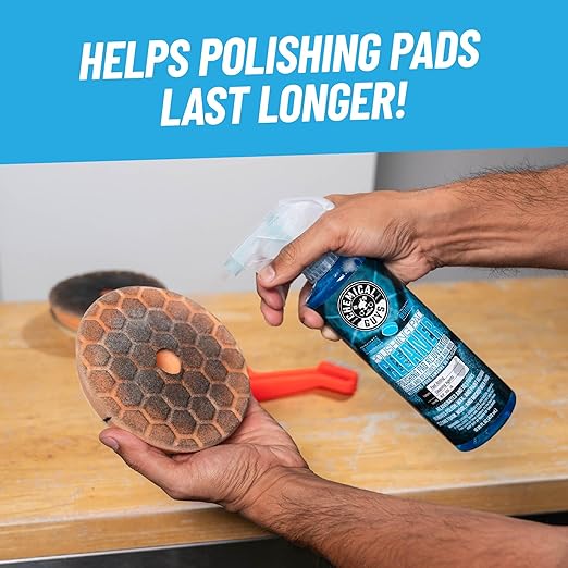Chemical Guys BUF_333_16 Foam and Wool Polishing Pad Cleaner, Citrus-Based, 16 fl oz