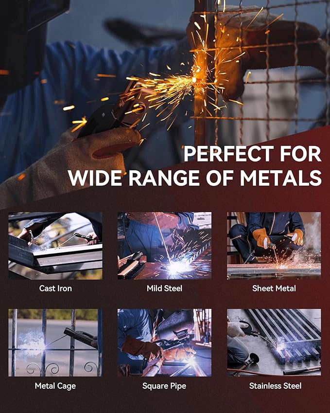 ARCCAPTAIN Upgraded 110V/220V Stick Welder, [Large LED Display] 160A ARC/Lift TIG Welding Machine with Synergic Control, IGBT Inverter Portable MMA Welder Machine with Hot Start/Arc Force