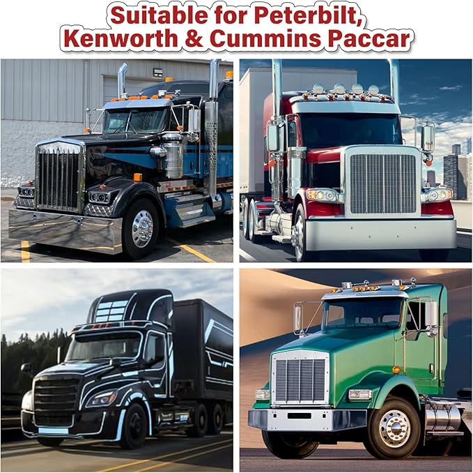 61060 Diesel Fuel Filter Wrench, compatible with Paccar Peterbilt and Diesels, Half-Moon Shaped Oil Filter Separator Tool Metal Filter Water Separator Wrench, 4.6 inch (Red)