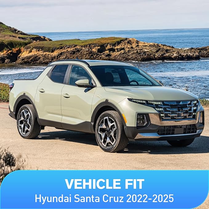 Nilight Vent Window Visors for Hyundai Santa Cruz 2022 2023 2024 2025, in-Channel Rain Guards, Original Window Deflectors-4PCS