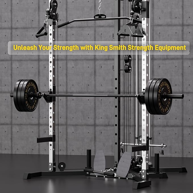 7FT Olympic Barbell, 1500LB Capacity Weight Bar with Knurled Grip, Fits 2” Plates, Straight Bar for Powerlifting, Weightlifting & Bench Press