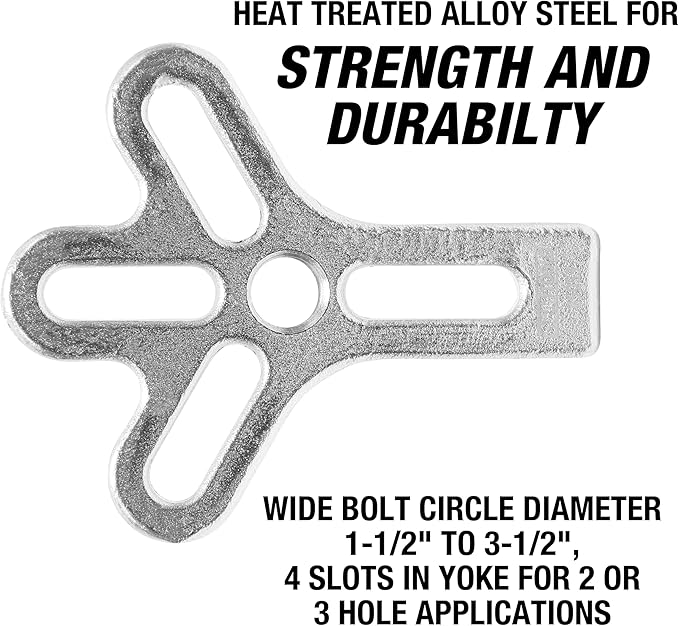 OEMTOOLS 25053 Heavy Duty Harmonic Balancer Puller Set, Engine Repair and Maintenance, Durable Alloy Steel Construction, Automotive Pulley Remover