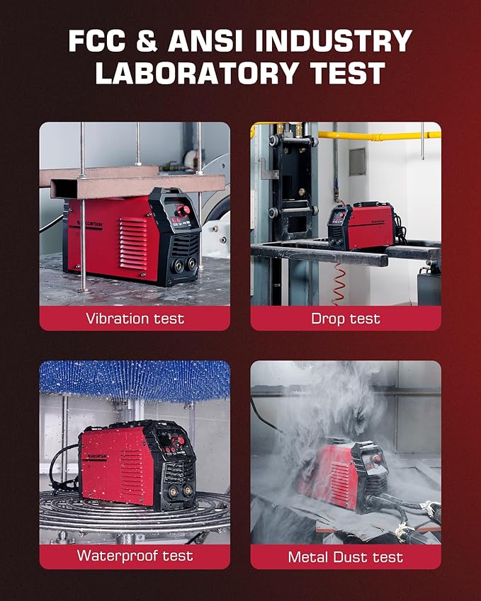 ARCCAPTAIN Upgraded 110V/220V Stick Welder, [Large LED Display] 160A ARC/Lift TIG Welding Machine with Synergic Control, IGBT Inverter Portable MMA Welder Machine with Hot Start/Arc Force