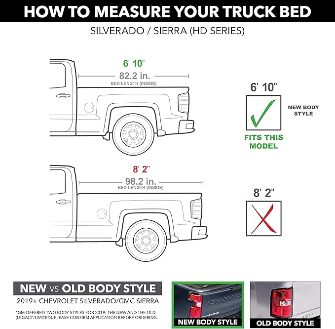 RealTruck Retrax RetraxONE MX Retractable Truck Bed Tonneau Cover | 60484 | Fits 2020 - 2025 Chevy/GMC Silverado/Sierra 2500/3500HD (does not fit w/ factory side storage boxes) 6' 10" Bed (82.2")