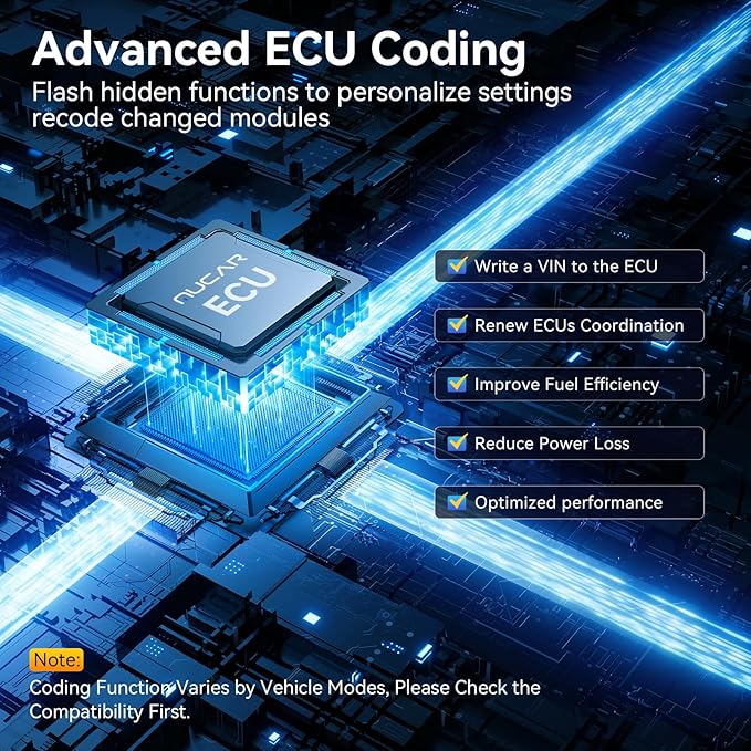 MUCAR Bidirectional Scan Tool, VO7Y All Systems & 28+ Resets OBD2 Scanner Diagnostic Tool with ECU Coding,Wireless Scanner for Car with Active Test