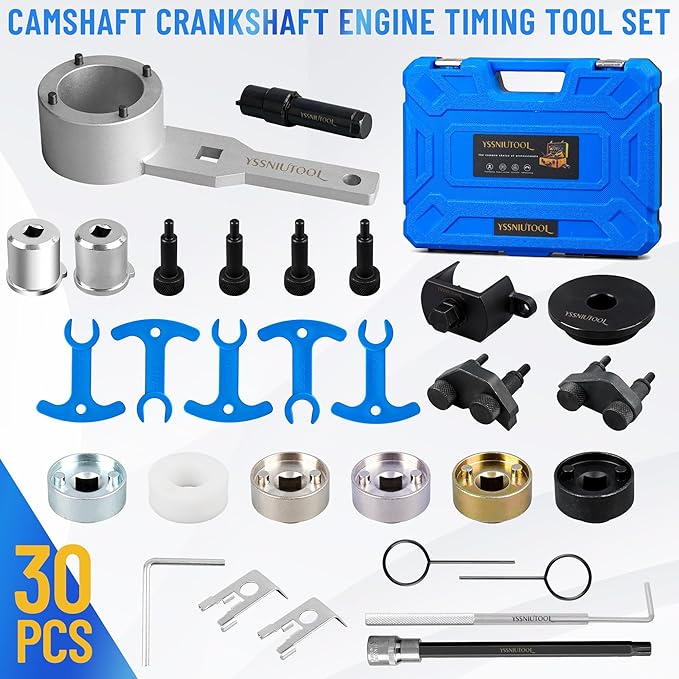 Camshaft Crankshaft Engine Timing Tool Kit, Camshaft Holding Alignment Adjustment Timing Tool Compatible with VW VAG Audi 1.8 2.0 TSI TFSI 2006-2018 EA888,T40191 T10352 T10368 T40011 T40196 T40267