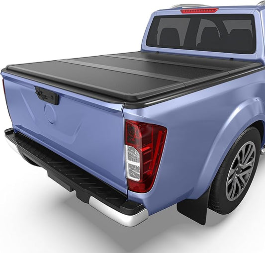 FRP Hard Tri-fold Tonneau Cover Fit for Nissan Frontier 2005-2025 (NOT for México), Fleetside 5 Ft Bed