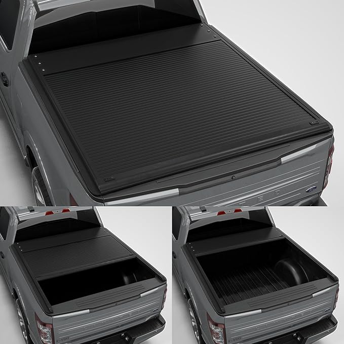 Aluminum Retractable Tonneau Cover Fits 2015-2026 Ford F-150 6'5" Bed (78.9")