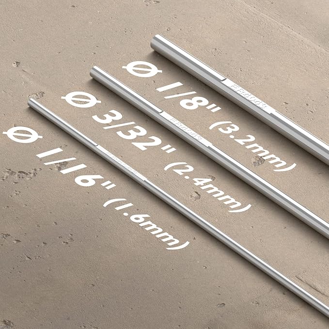 TOOLIOM Aluminum TIG Welding Rod ER4043 Welding Wire Filler Rod 1/8"(3.2mm) x 16" 5LB