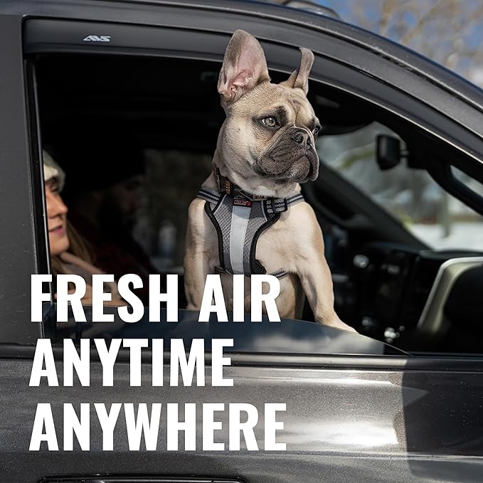 Auto Ventshade [AVS] In-Channel Rain Guards for 2015 - 2020 Cadillac Escalade ESV; 2015 - 2020 Chevrolet Suburban; 2015 - 2020 GMC Yukon | Window Vent Visors, 4 pcs. - Smoke | 194966