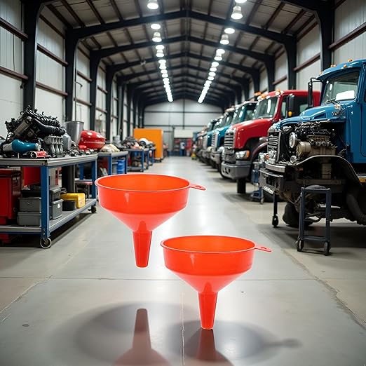 2Pcs Filling Funnel Spout Pour Engine Oil Tool Petrol for Car for Car Motorcycle Truck Vehicle, Oil System Tools