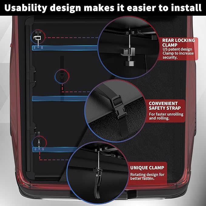 Soft Tri Truck Bed Tonneau Cover Compatible for 2009-2025 Dodge Ram 1500 Fleetside Without Ram Box 3-Fold 5.7FT 67.4Inch