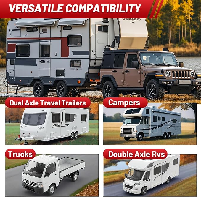 Car Tire Change Ramp 6.3" Tire Lift, 1 Pc Travel Trailer Tire Change Ramp, Curved Leveling Block with Chock & Anti-Slip Mat, Fits Dual Axle Travel Trailer RV Camper, Lift Up to 6.3", 35000 GVW