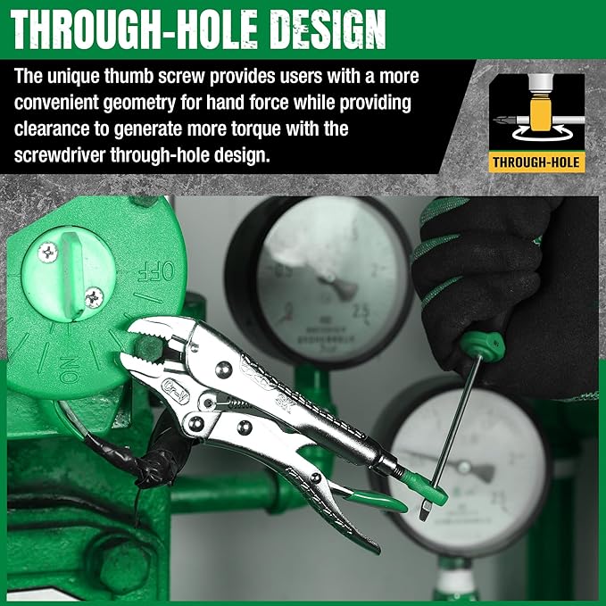 SK 5" Curved Jaw Locking Pliers, Premium CR-V Construction, Ergonomic Anti-slip Handle, Ideal for Welding or Assembly