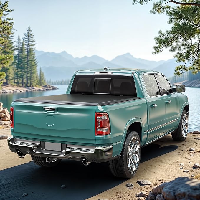 Soft Tri-Fold Truck Bed Tonneau Cover Fit for Nissan Frontier 2005-2025(NO México) 5 ft Bed