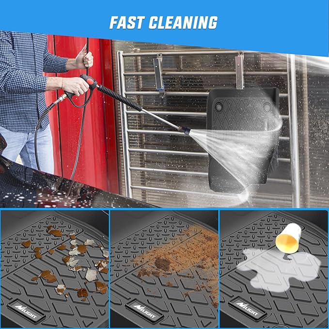 Nilight TPE Floor Mats for Nissan Ariya 2023 2024 2025,All Weather Custom Fit Heavy Duty Floor Liners