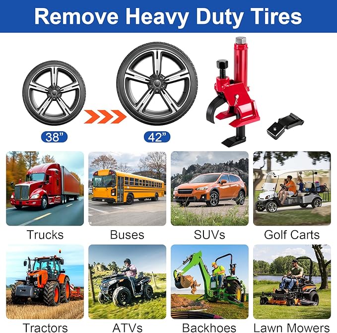 Manual Tire Bead Breaker and Tire Bead Breaker Slide Hammer and Tire Dolly for Tire Changing Tool Tire Changer Kit