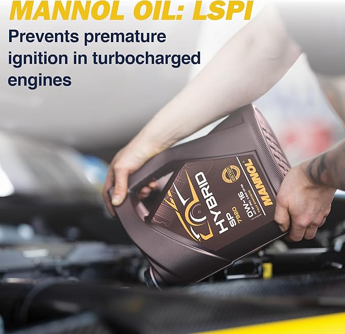 SP 0W-16 Full Synthetic Engine Oil by Mannol, 0W16 Engine Oil, Synthetic Motor Oil, Car Oil, 5l Oil for Hybrid Cars