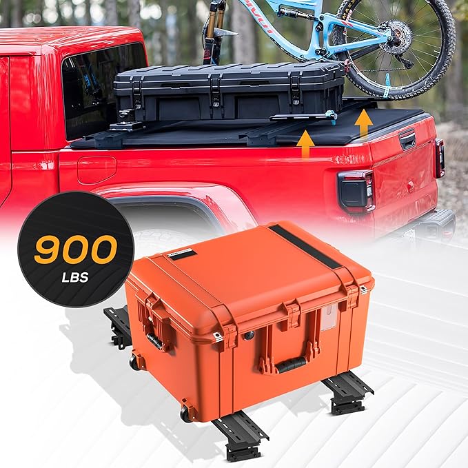 Universal Truck Bed Racks Compatible with Silverado/Ford F-Series/Ram/Tacoma/Tundra/JT/Sierra/Titan/Frontier/Colorado/Canyon/Ranger/Maverick Adjustable Multi-Function Design Cargo Cross Bar