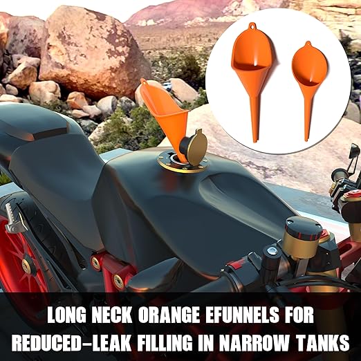 KJE 19 Pcs Automotive Funnel Set, Spout Replacements, Plastic Wide Mouth Transmission Funnels, Flexible Oil Funnel Kit for Automotive Use