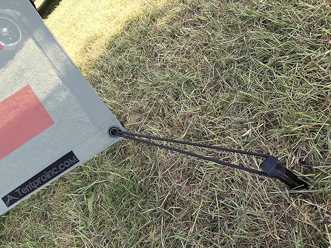 Tentproinc RV Awning Sun Shade Screen 8' X 15' 3'' (American Flag) Gray Mesh Sunshade Camper Trailer Awning Shade Screen UV Blocker Completed Kits