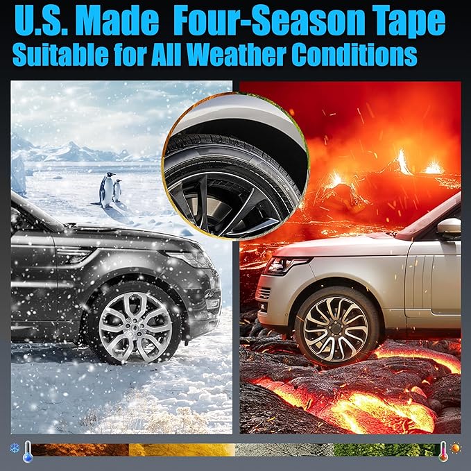 1/4 Oz Black Adhesive Backed Wheel Weights, Stick on Wheel Weights for Cars, Trucks, SUVs, Motorcycles, Low Profile (72 Oz Pack)