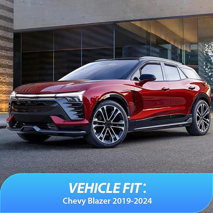 Nilight Durable in Channel Rain Guards for Chevy Blazer 2019 2020 2021 2022 2023 2024 2025 Window Deflectors, Vent Window Visors-4pcs