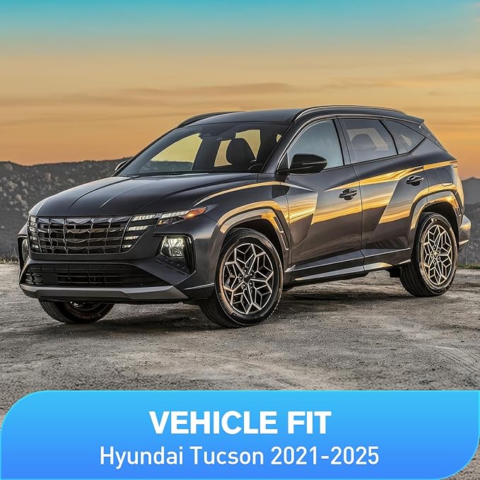 Nilight in-Channel Rain Guards for Hyundai Tucson 2021 2022 2023 2024 2025, Vent Window Visors, Original Window Deflectors-4PCS