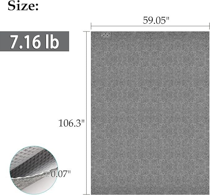 10L0L Large 8.8 x 4.9 Ft - Oil Absorbent Garage Floor Mat and Mechanic Pad, Protect Floor Waterproof Anti-Slip Garage Matts for Club Car EZGO Yamaha ATV UTV Parking Mat