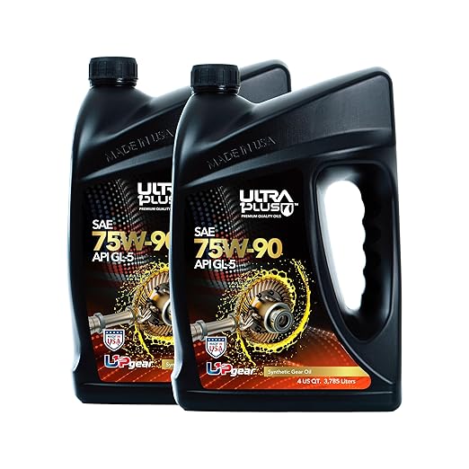 Ultra1Plus SAE 75W-90 Synthetic Gear Oil API GL-5 | 2 Gallon (8 QTS)