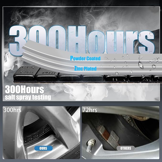 0.25 Oz Black Adhesive Wheel Weights（715pcs,11lbs/5kg）,1/4 Oz Stick on Wheel Weights for Cars, Trucks, SUVs, Motorcycles, Low Profile