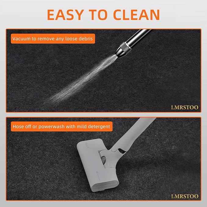 Oil Spill Mat Upgrade【8.5 x 6.6 Ft】 LMRSTOO Garage Floor Mats for Under Car Absorb Oil Quickly, Reusable, Washable, Waterproof Backing Absorbent Mat Protects Floors (3mm TPR Non-Slip)