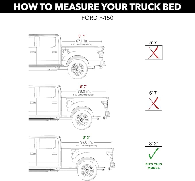 Gator FX Hard Quad-Fold Truck Bed Tonneau Cover | 8828338 | Fits 2021 - 2025 Ford F-150 8' 2" Bed (97.6")