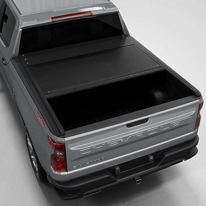 Aluminum Retractable Tonneau Cover Fits 2019-2026 Chevy/GMC Silverado/Sierra 5'8" Bed (69.6")