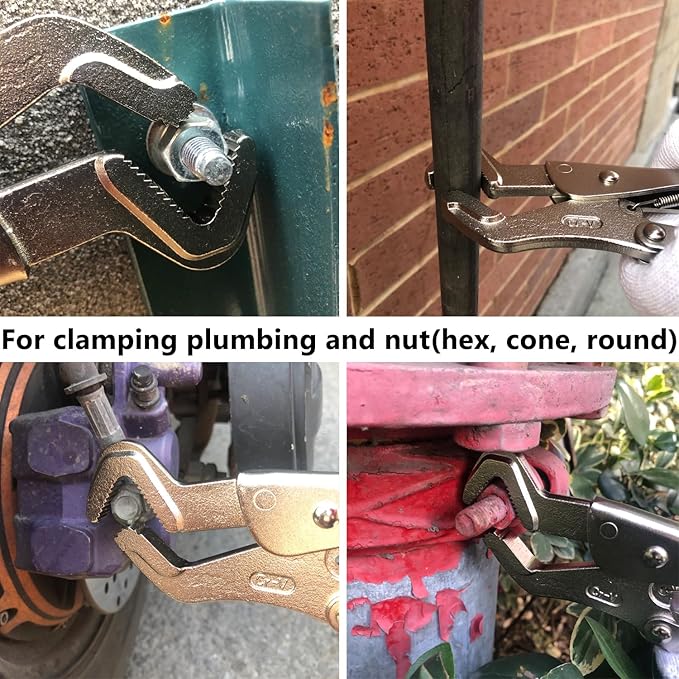 Parrot Nose Locking Plier, Cr-V Alloy Steel, Jaw Capacity 1/4" to 1-1/4"