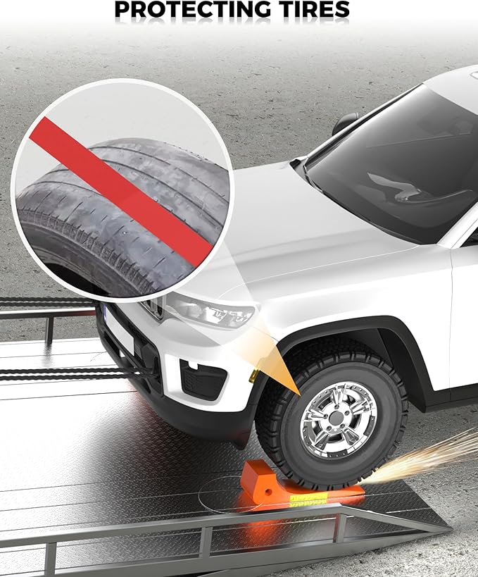 Heavy-Duty Tire Skates for Tow Truck Accessories,4 Pack,4,000 lb Working Load Limit,Orange