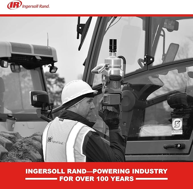 Ingersoll Rand W9491-K4E 1" 20V Cordless Impact Wrench 4-Battery Kit, 2,600 ft-lbs Torque, Friction Ring-Thru-Hole Retainer