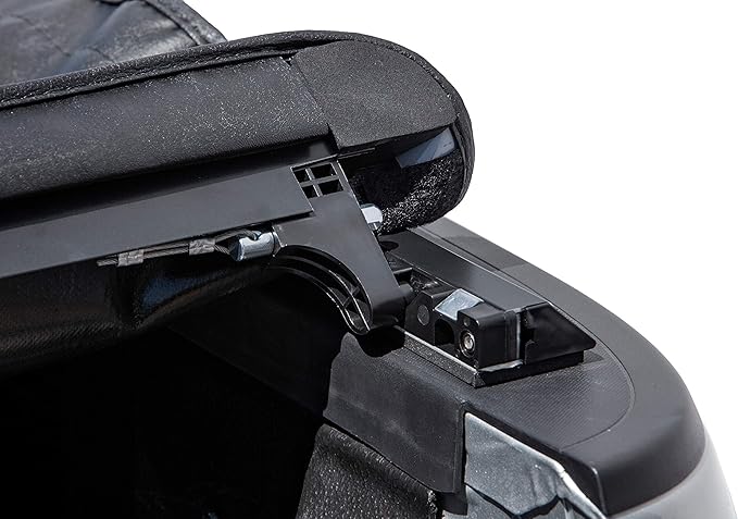 LEER ROLLITUP | Fits 2016-2023 Toyota Tacoma with 5’2" Bed with Track (Short Bed) | Soft Roll Up Truck Bed Tonneau Cover | 4R286 | Low-Profile, Easy 15-Minute Install - Fits Trail Edition (Black)