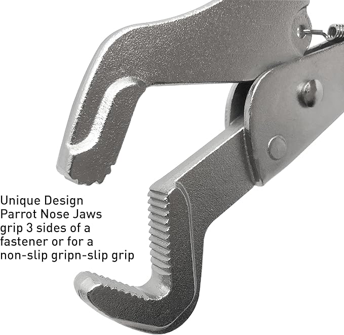 Parrot Nose Locking Plier, Cr-V Alloy Steel, Jaw Capacity 1/4" to 1-1/4"