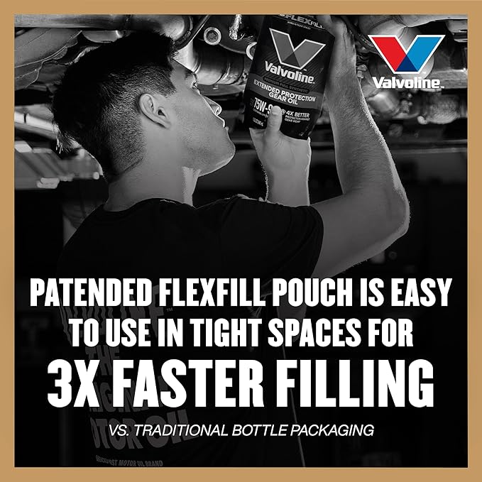 Valvoline FlexFill Extended Protection Full Synthetic 75W-140 Gear Oil 1 QT Pouch