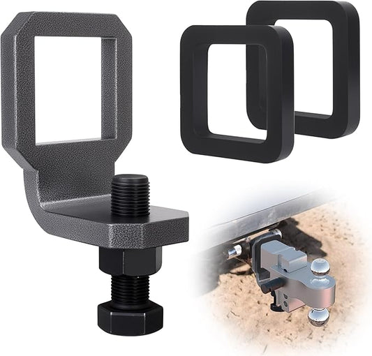 2" Anti Rattle Hitch Clamp, Hitch Tightener with 2 Silencer Pads Trailer Hitch Anti Rattle Device, Heavy Duty Hitch Stabilizer for 2 Inch Hitches