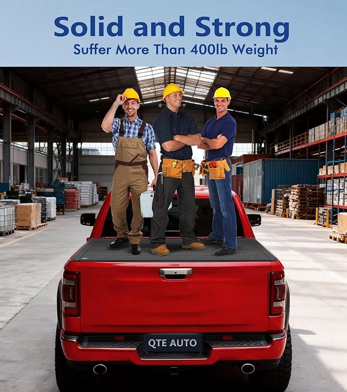 PM Auto Hard Quad-Fold Flip Cover Replacement for 2024 Ford F-150 Lightning 5'7" (67") Bed