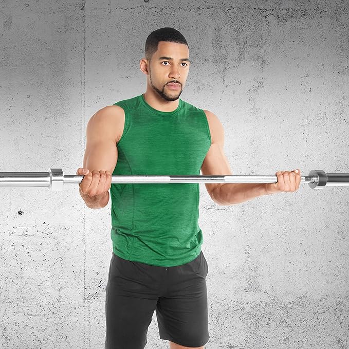 CAP Barbell 2-Inch Olympic Barbell Bars | 5 ft, 6 ft, & 7 ft | Multiple Options