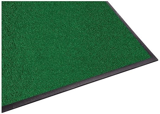 Guardian Platinum Series Indoor Wiper Floor Mat, Rubber with Nylon Carpet, 6'x10', Green