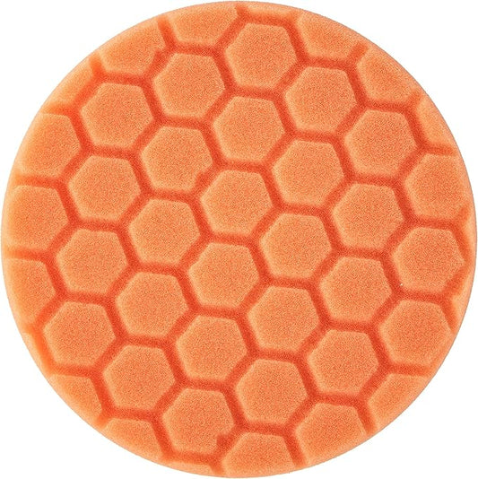 Chemical Guys BUFX_102_HEX5 Hex-Logic Medium-Heavy Cutting Pad, Orange, 5.5" Pad Made for 5" Backing Plates, 1 Pad Included