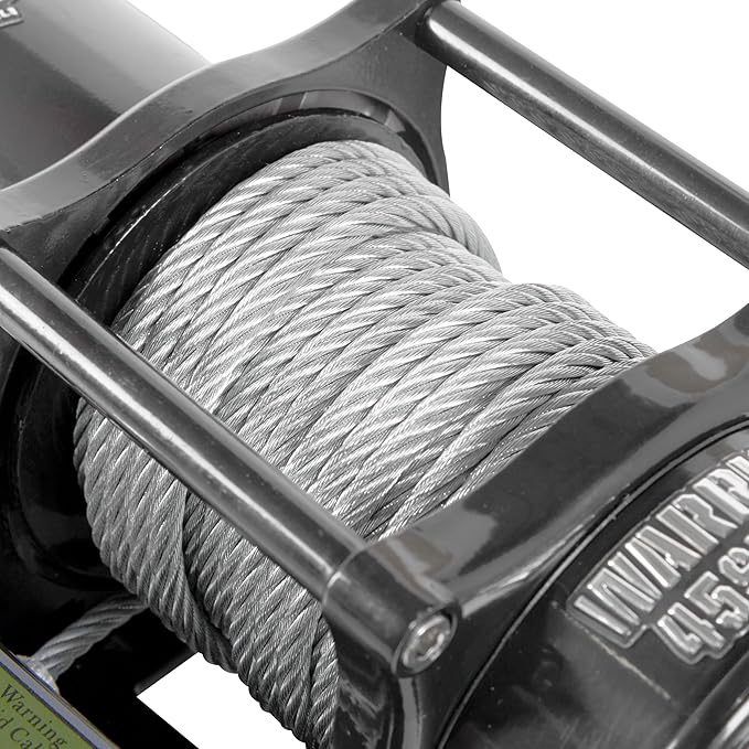 Warrior Winches Ninja 4500 lbs - Premium 12V Electric ATV/UTV Winch with Steel Cable, Compact and Powerful 12 Volt ATV Winch - Comes with Wireless Remote - Perfect for ATV, UTV, Boat, Trailer
