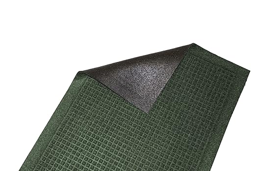 Guardian EG030408 EcoGuard Indoor Wiper Floor Mat, Recycled Plastic and Rubber, 3' x 4', Green