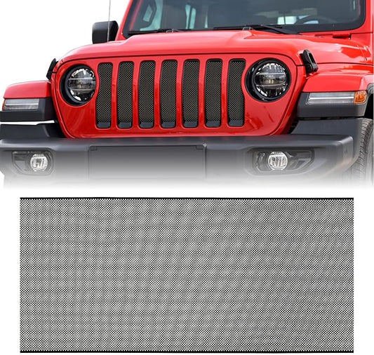 moveland Grill Insert for Jeep JL - Aluminum Alloy Mesh Grille Grid Insert Screen Compatible with Jeep Wrangler JL & Jeep Gladiator 2018 2019 2020 2021 2022 2023 2024